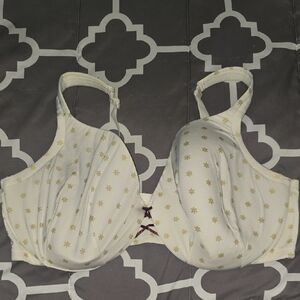 Cacique Cream and Gold Bra